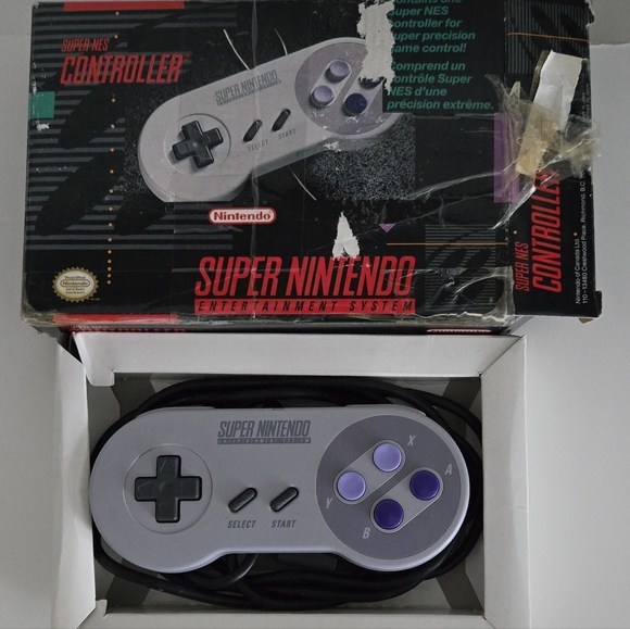 Super Nintendo Snes Controller In Original Box - Picture 8 of 8